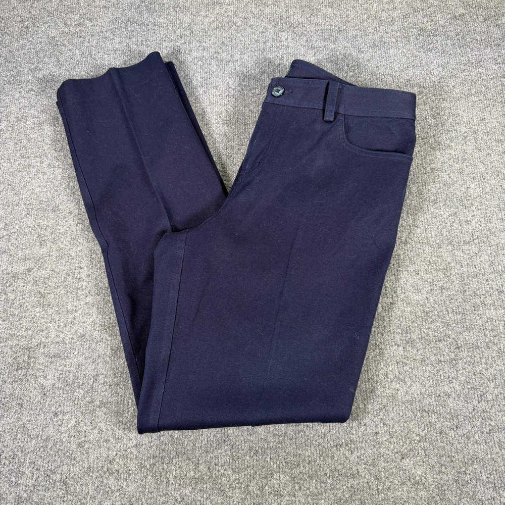 Lauren Ralph Lauren Womens Navy Blue Straight Leg Dress Pants Size 10 RN #4506